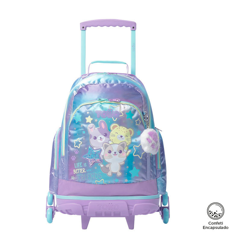 Mochila ruedas Niña 3 Rue Bomper Friends L Morado