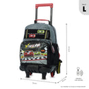 Mochila para Niño con ruedas Grand Prix  Grande Gris