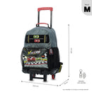 Mochila para Niño con ruedas Grand Prix Mediano Gris