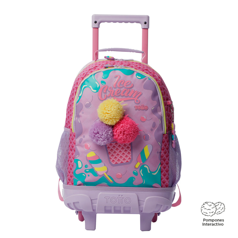 Mochila ruedas Niña Rue Bomper Ice Pop M Rosado