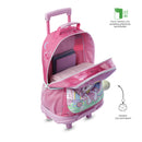 Mochila para Niña con ruedas Magic Spark Grande Rosado