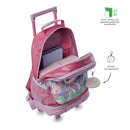 Mochila para Niña con ruedas Magic Spark Mediano Rosado