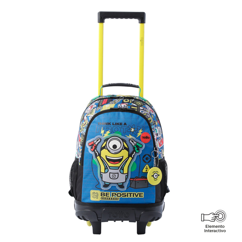 Mochila con Ruedas para Niño Minions Chemical M Azul