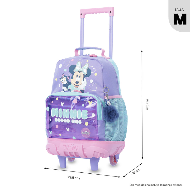 Mochila para Niña con ruedas Minnie Mediano Morado