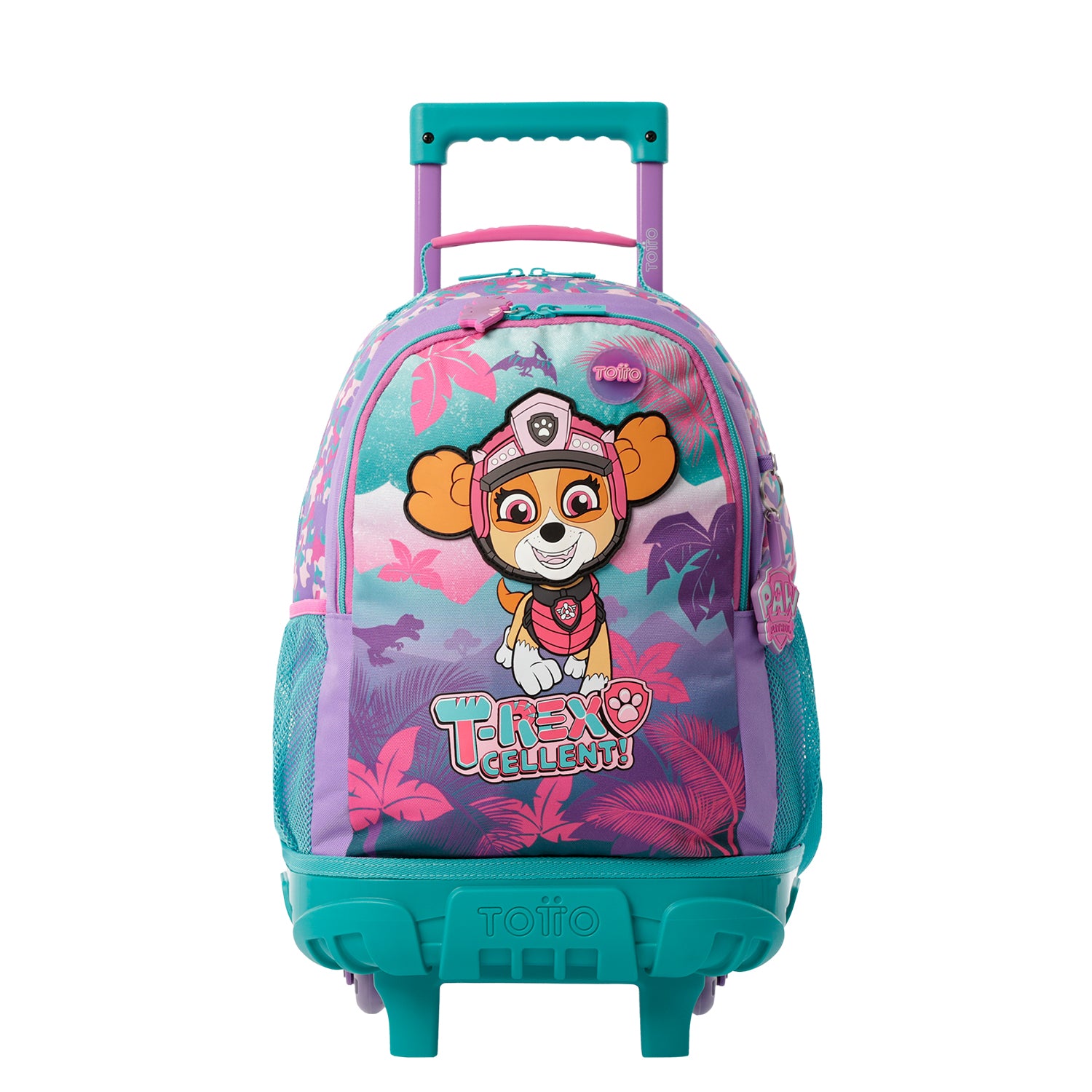 Morral con ruedas Niña Paw Patrol Mediano Morado