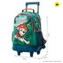 Mochila con ruedas Niño Paw Patrol Mediano Verde