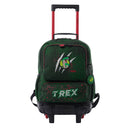 Mochila ruedas Niño Rex Dino M Verde