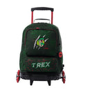 Mochila ruedas Niño 3 Rex Dino L Verde