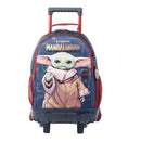 Mochila Rue Bomper Star Wars Mandalorian M Color: Azul