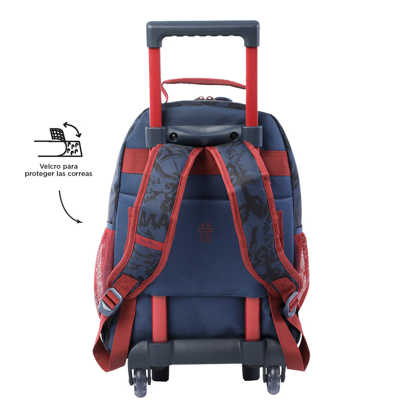 Mochila Rue Bomper Star Wars Mandalorian M Color: Azul