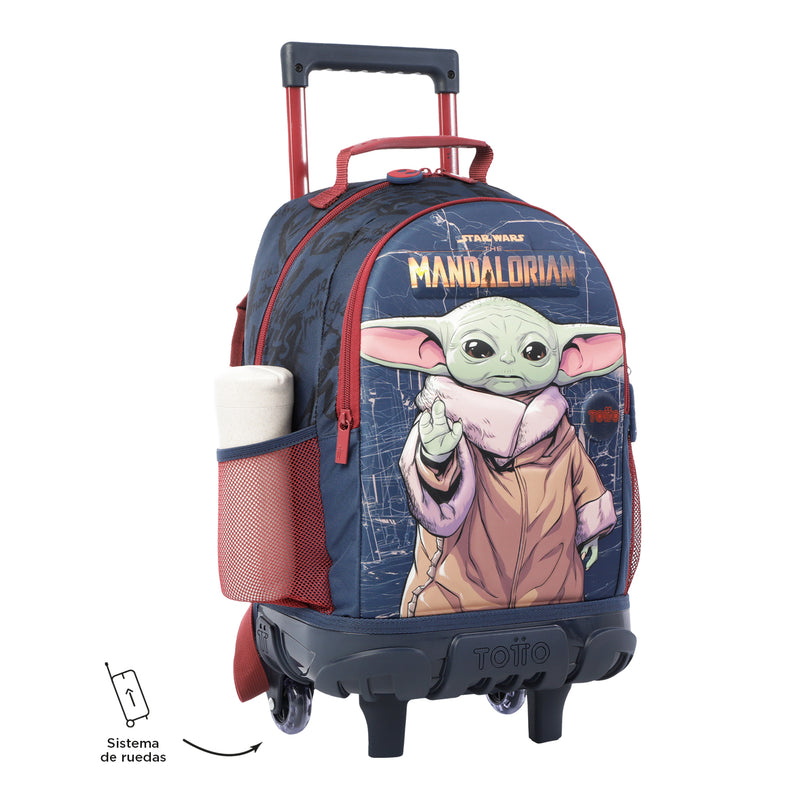 Mochila Rue Bomper Star Wars Mandalorian M Color: Azul