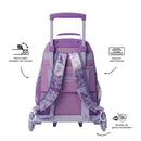 Mochila con 3 ruedas Niña 3 Sireny Grande Morado