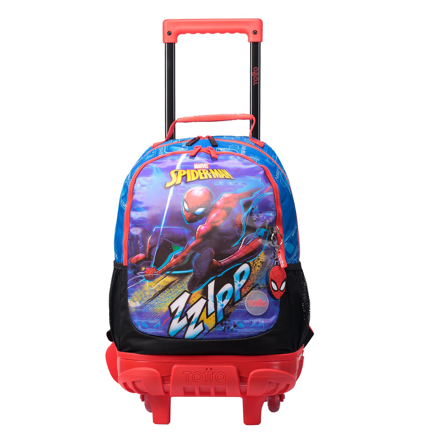 Mochila Rue Bomper Spiderman Zzipp M - Color: Estampado Spider Man