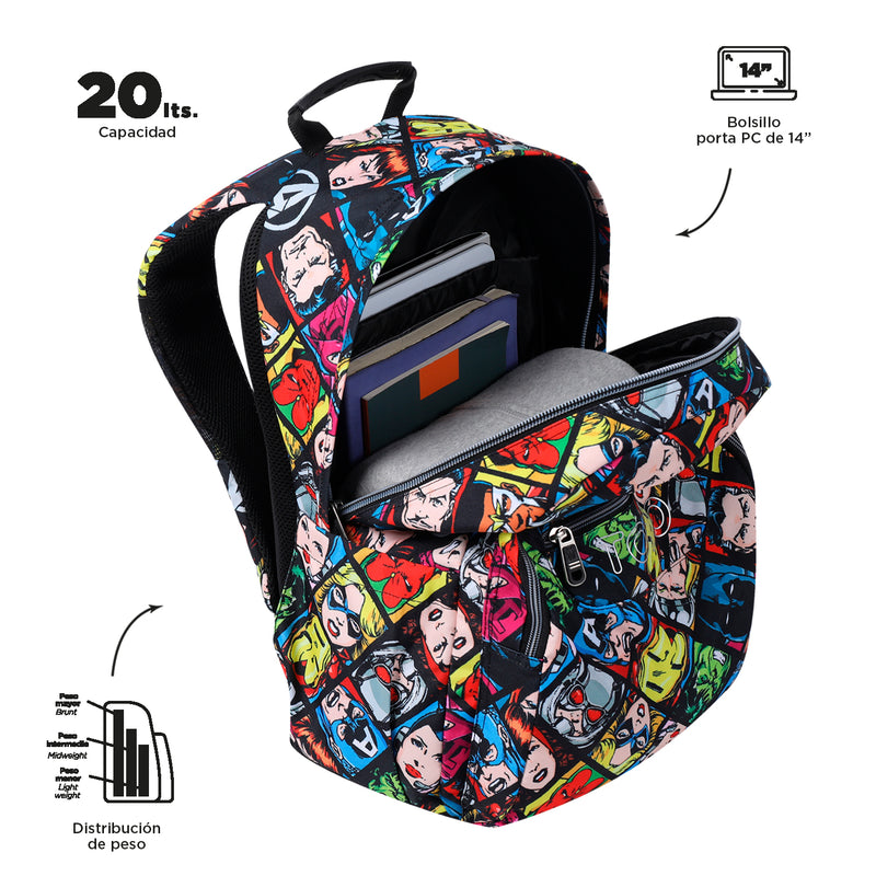 Mochila Avengers Marvel L- Color: Estampado