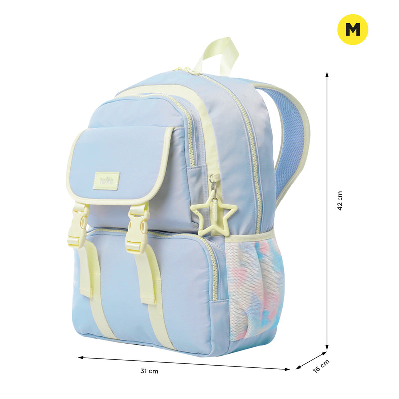 Mochila para Niña Cluw M Azul/Amarillo