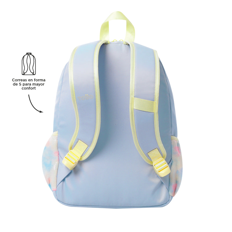 Mochila para Niña Cluw M Azul/Amarillo