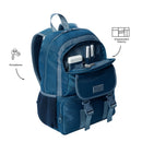 Mochila para Niña Cluw M  Azul/Gris