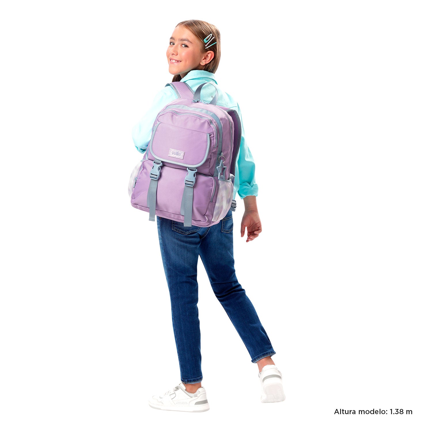 Mochila para Niña Cluw Mediano Morado