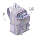 Mochila para niña cluw mediano morado
