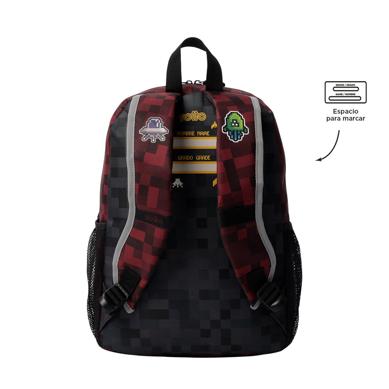 Mochila para Niño Digibot Mediano Rojo