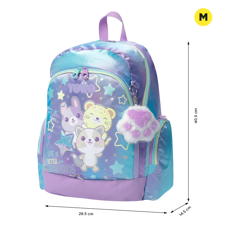 Mochila para Niña Friends M Morado