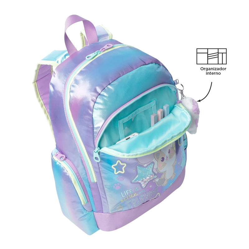 Mochila para Niña Friends M Morado