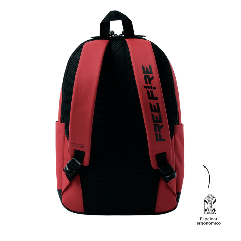 Mochila Free Fire 2.0 Kla Rojo