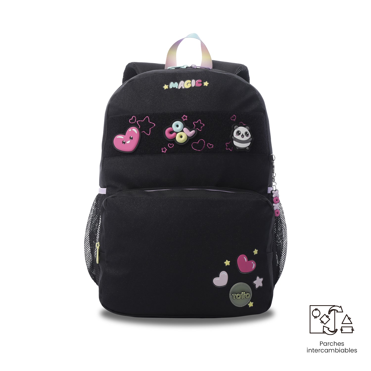 Mochila para Niña Glowing Black