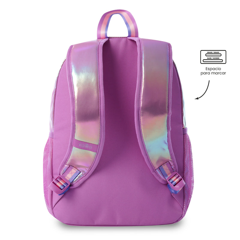 Mochila para Niña Glowy Mediano color Morado