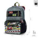 Mochila para Niño Grand Prix Mediano Gris