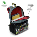 Mochila para Niño Grand Prix Mediano Gris