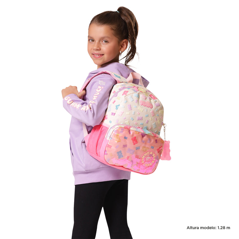 Mochila para Niña Gummy Bear S Rosado