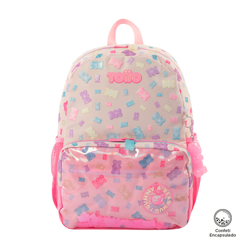 Mochila para Niña Gummy Bear M Rosado