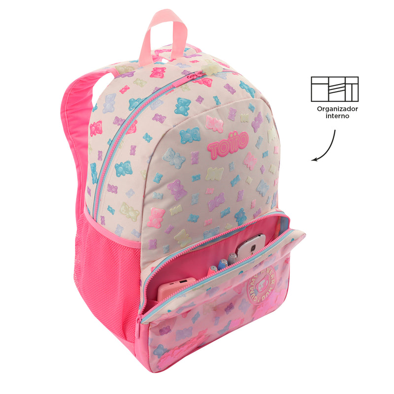 Mochila para Niña Gummy Bear L Rosado