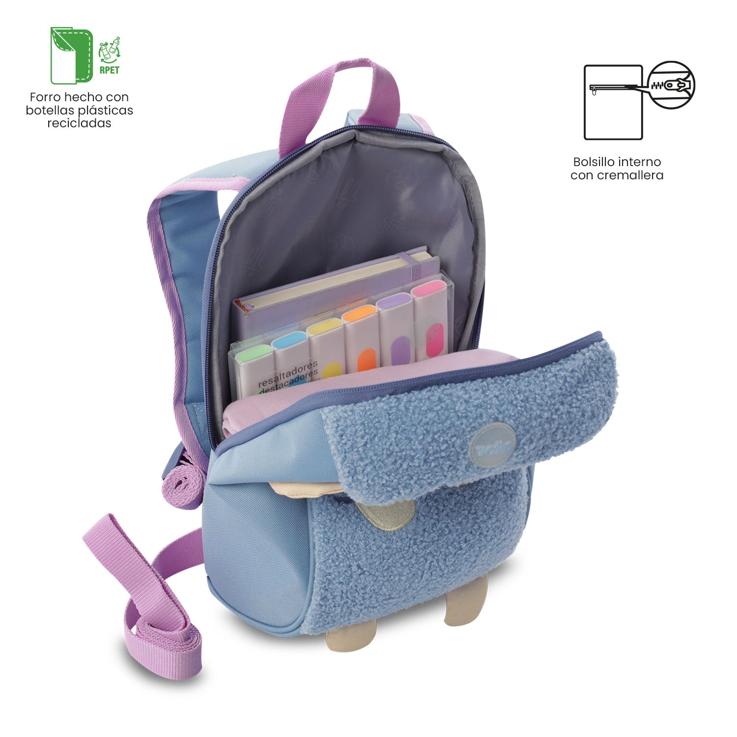 Mochila para Niña Kido Pequeño color Gris