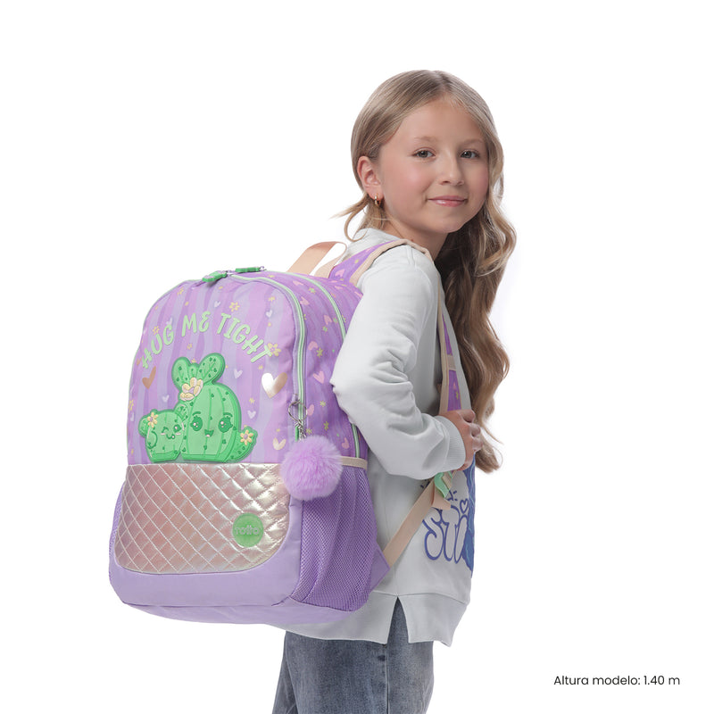 Mochila para Niña Kacty Grande Morado