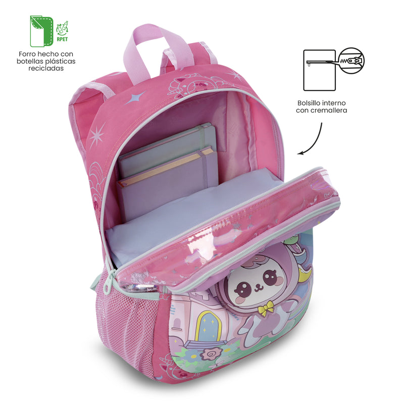 Mochila para Niña Magic Spark Mediano Rosado