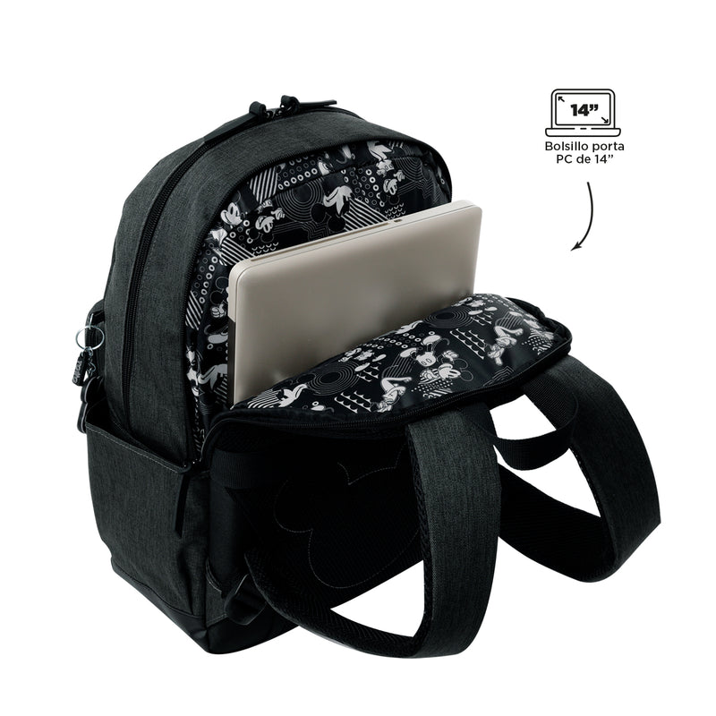 Mochila para Hombre Mickey Melange Mediano Gris