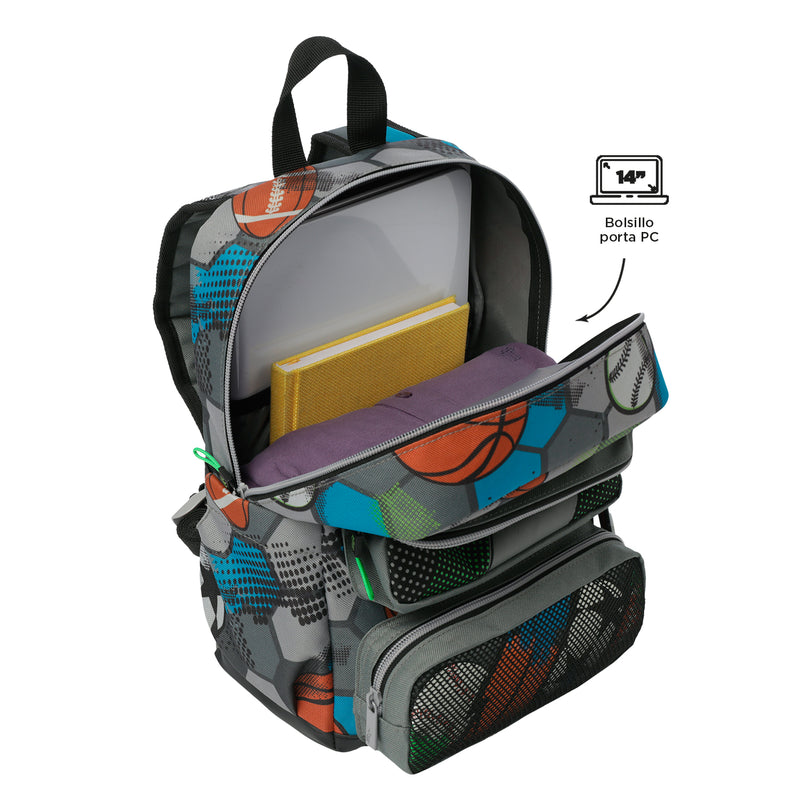 Mochila para Niño Multisport Pequeño Gris