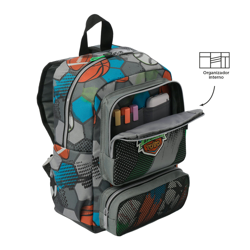 Mochila para Niño Multisport Pequeño Gris