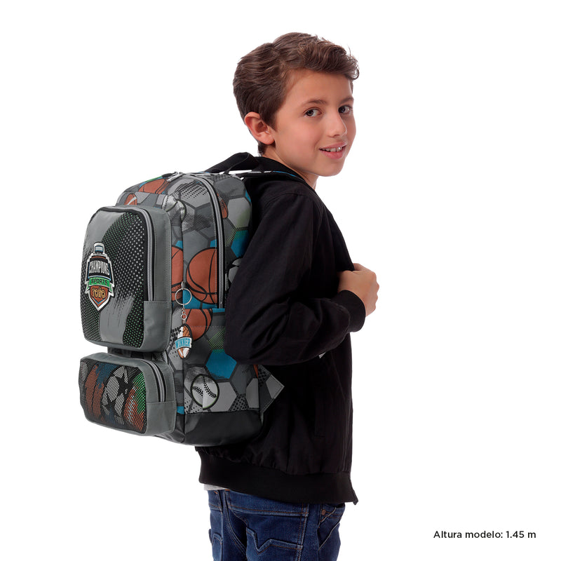 Mochila para Niño Multisport Mediano Gris