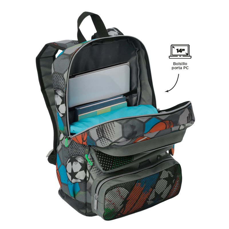Mochila para Niño Multisport Mediano Gris