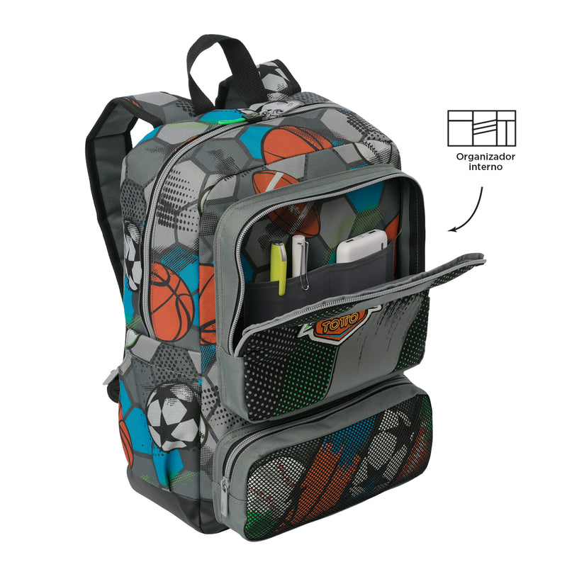 Mochila para Niño Multisport Mediano Gris
