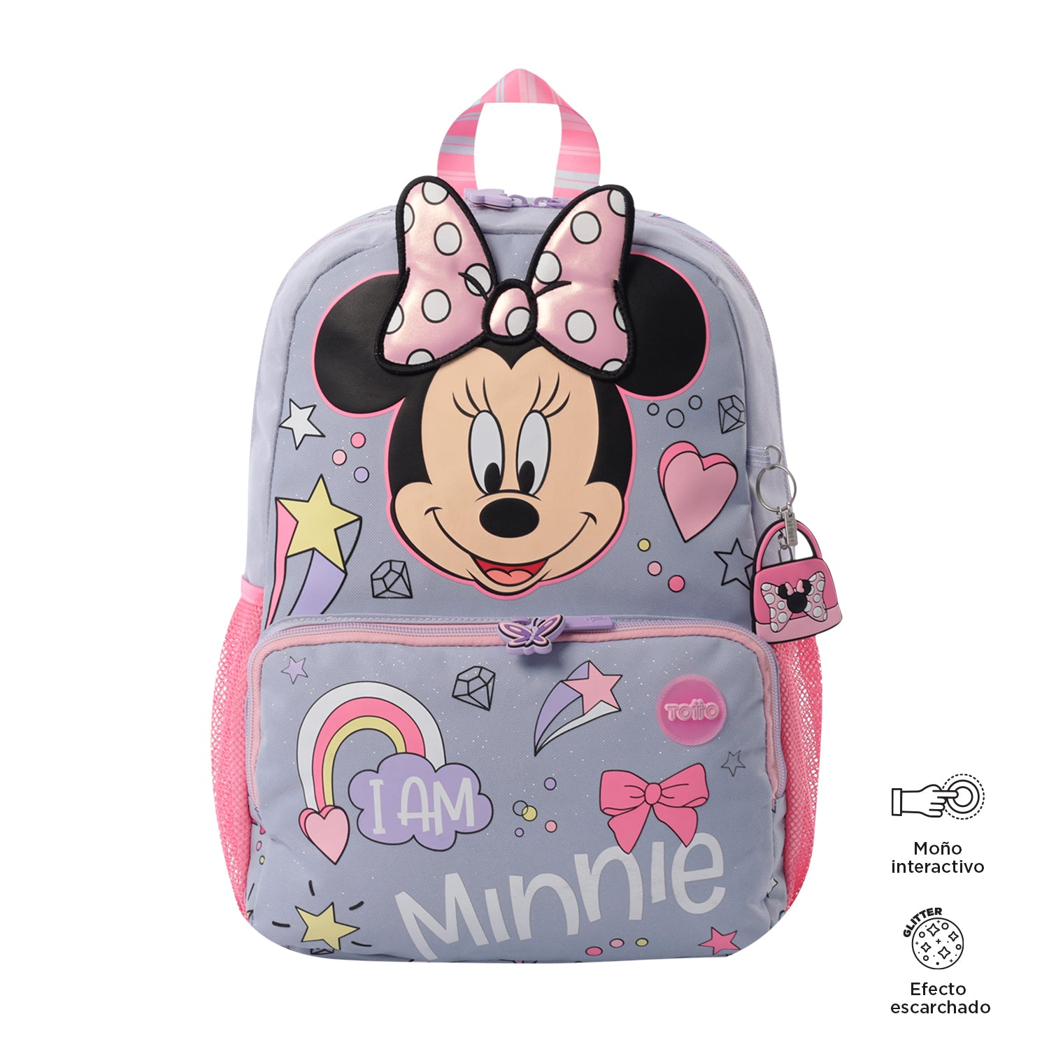 Mochila para Niña Minnie M Gris