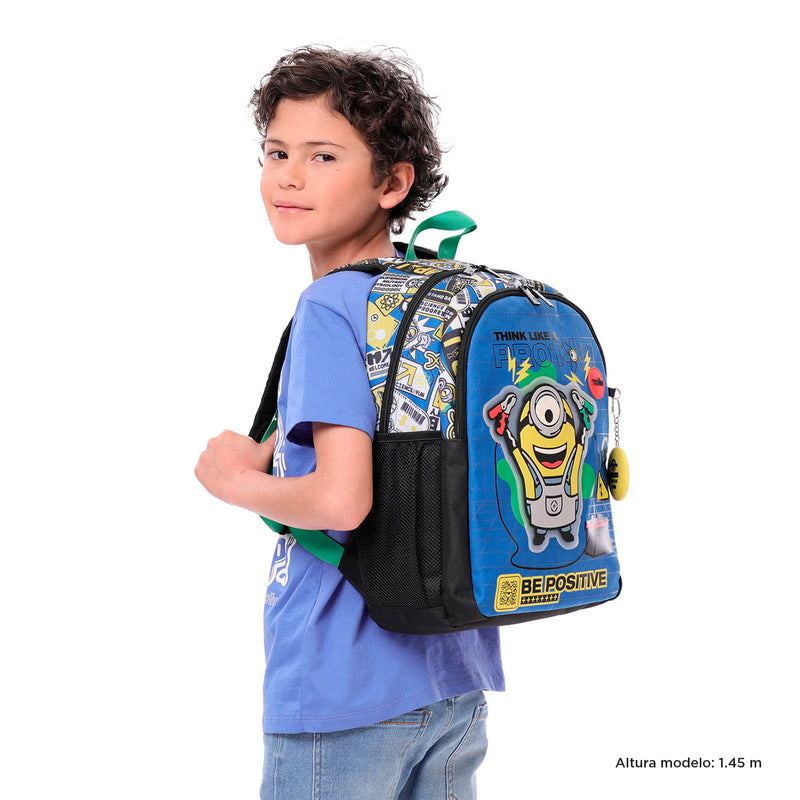 Mochila para Niño Minions Chemical M Azul