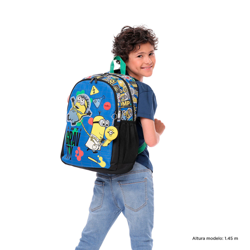 Mochila para Niño Minions Chemical L Azul