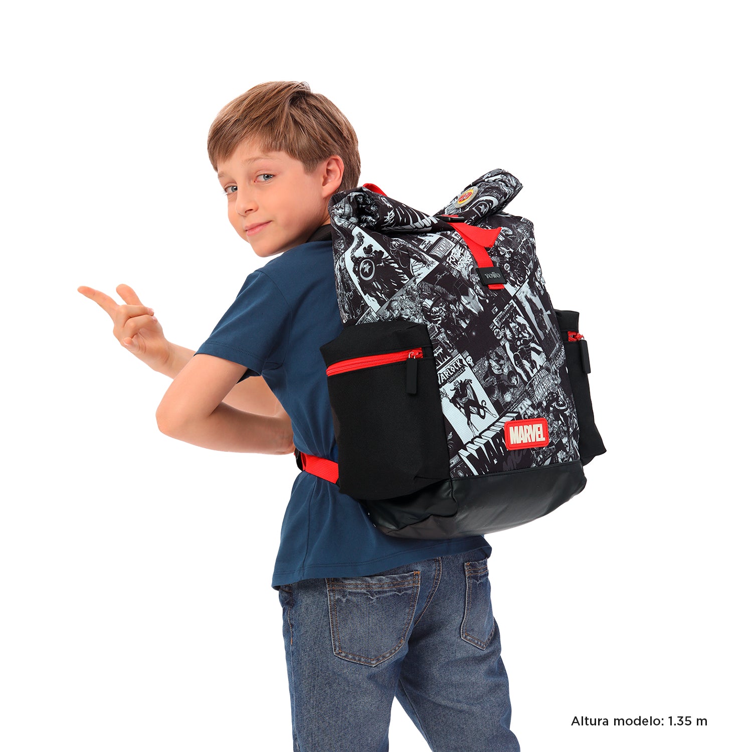 Mochila Marvel Comic M - Color: Estampado