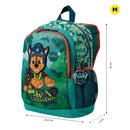 Mochila para niño paw patrol m verde