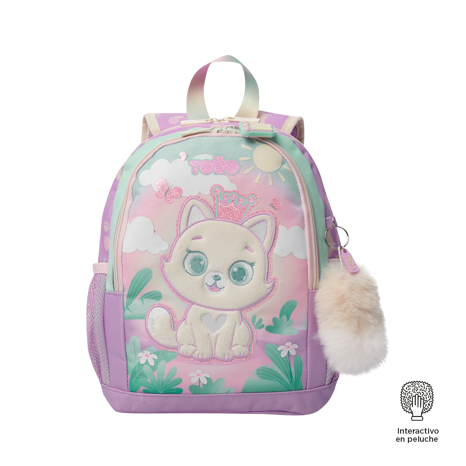 Mochila para Niña Queen Cat Pequeño Rosado