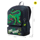 Mochila para Niño Rex Dino M Gris